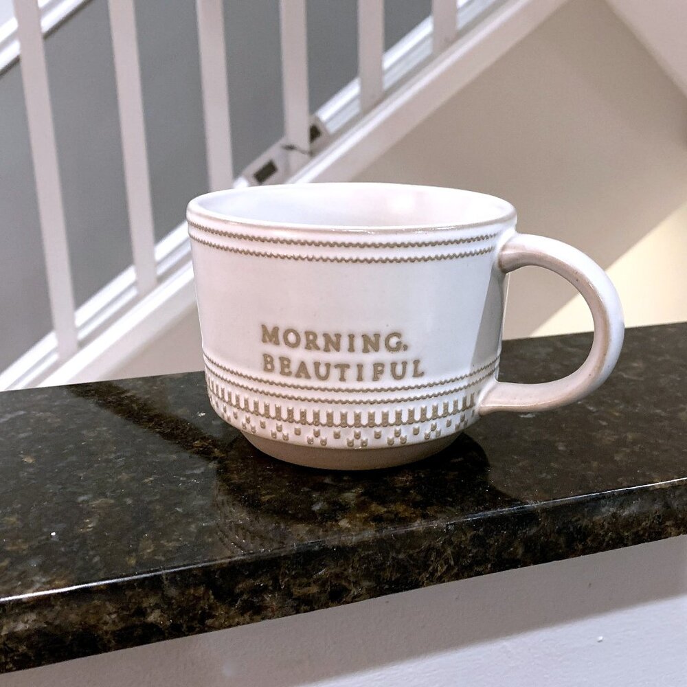 Hearth and & Hand Magnolia Morning Beautiful Stoneware Coffee Mug NEW 2022